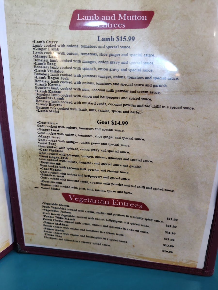 Indian Restaurant Universal Market Menu - Image 1